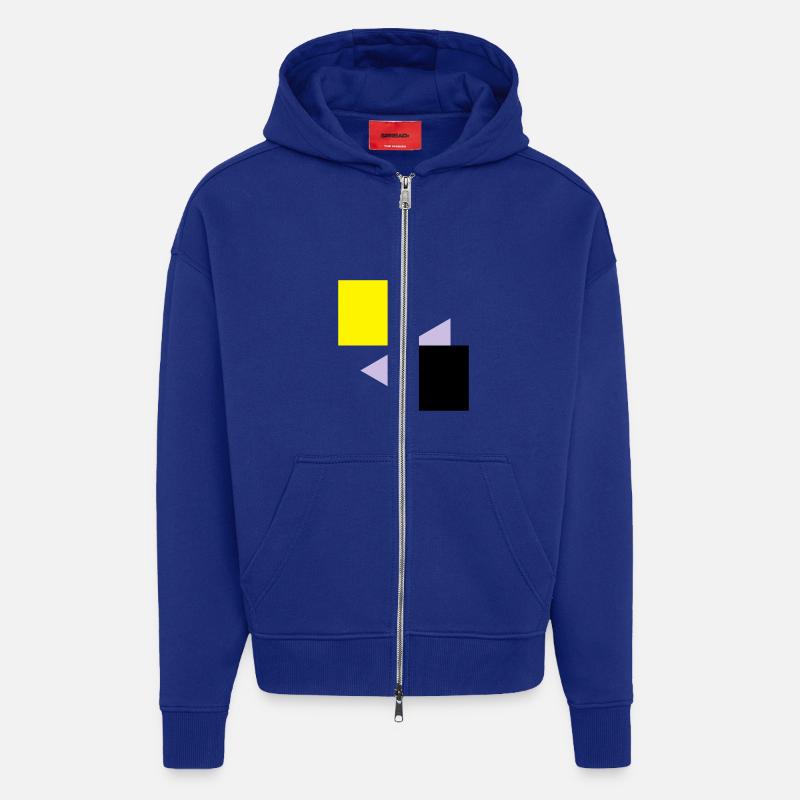 Abstrakte Quadrate - Zip Hoodie - made by SPREAD - Iconic Blue