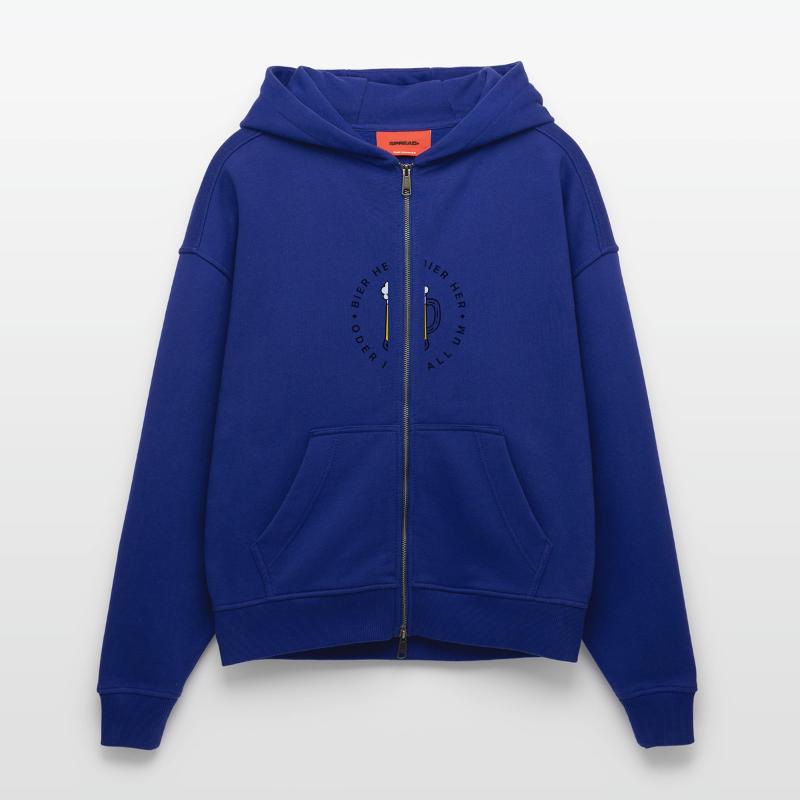 Bees here - Oder ich fall um! Zip Hoodie - made by SPREAD