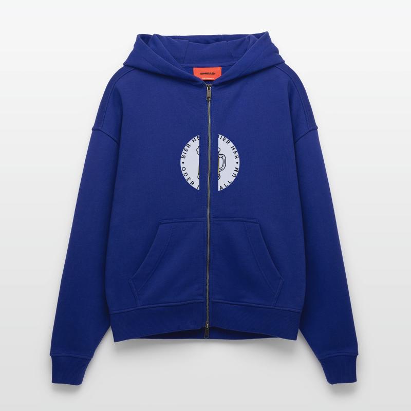 Bees here - Oder ich fall um! Zip Hoodie - made by SPREAD