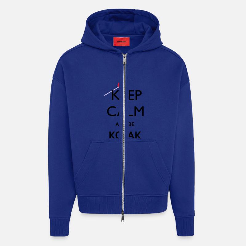 BE KOJAK - Zip Hoodie - made by SPREAD - Iconic Blue