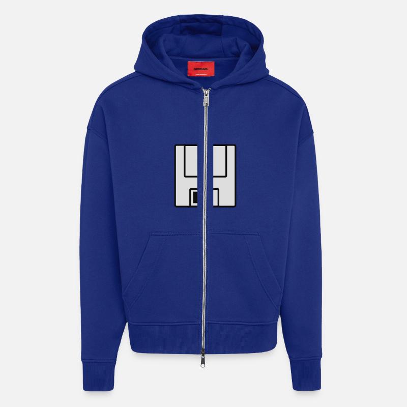 Computer-Diskette - Zip Hoodie - made by SPREAD - Iconic Blue