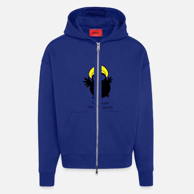 EULE // Brieftaube (Abbildung ähnlich) - Zip Hoodie - made by SPREAD - Iconic Blue