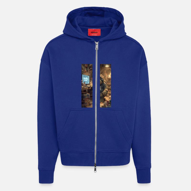 Internet-Troll wird gesperrt - Zip Hoodie - made by SPREAD - Iconic Blue