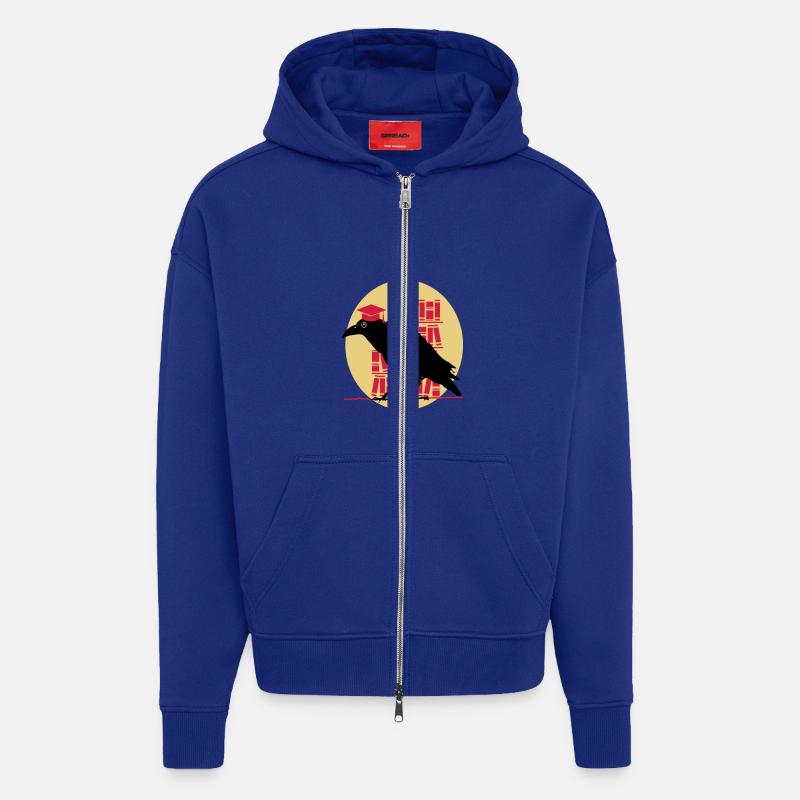 Dr. Crow - Zip Hoodie - made by SPREAD - Iconic Blue