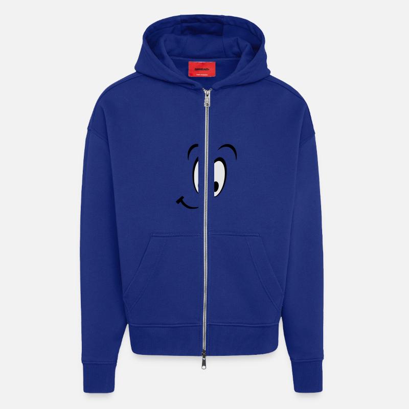 SMILEY - Zip Hoodie - made by SPREAD - Iconic Blue