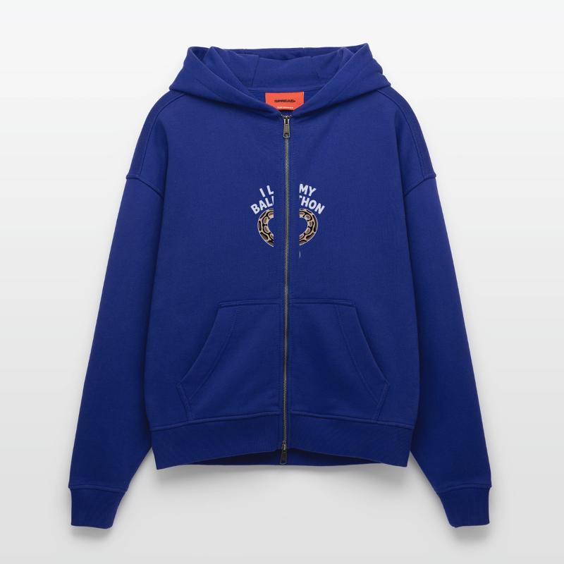 J’adore mon python royal ! Roi python Veste à capuche bio épaisse oversize fabriqué en UE