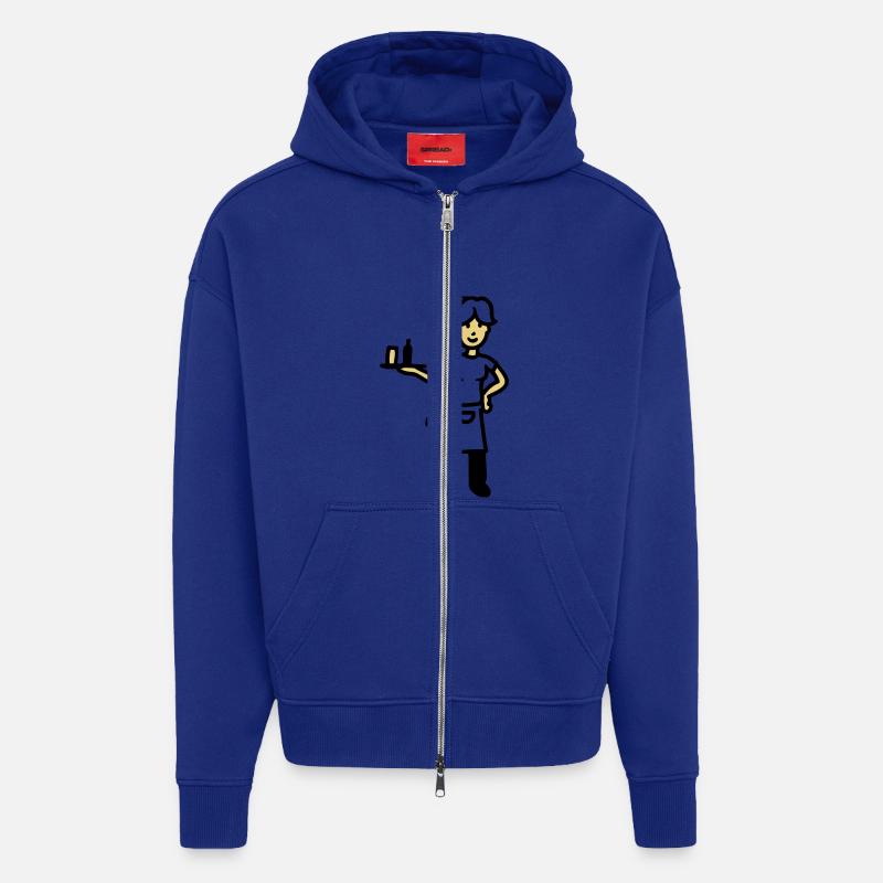 Kellnerin - Zip Hoodie - made by SPREAD - Iconic Blue