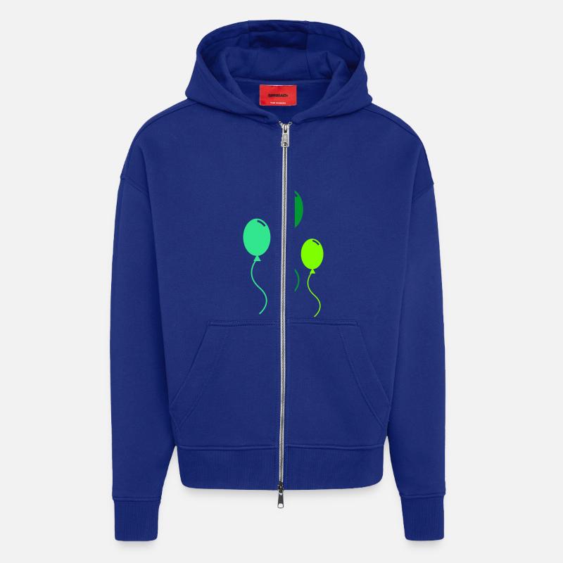 luftballons - Zip Hoodie - made by SPREAD - Iconic Blue