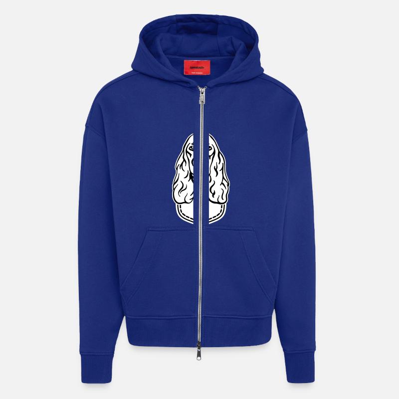 Cocker Spaniel - Veste à capuche bio épaisse oversize fabriqué en UE - Iconic Blue
