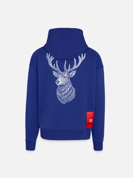 Deer - Zip Hoodie - made by SPREAD - Iconic Blue