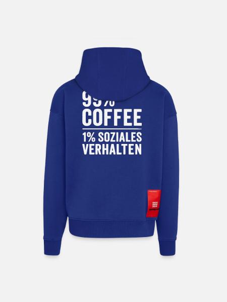 99% Coffee - Zip Hoodie - made by SPREAD - Iconic Blue