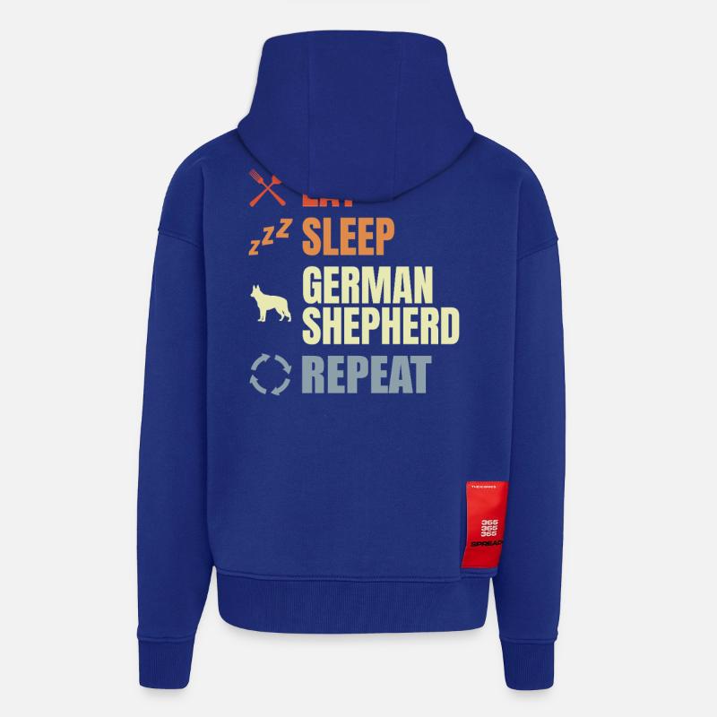 Schäferhund Routine - Zip Hoodie - made by SPREAD - Iconic Blue