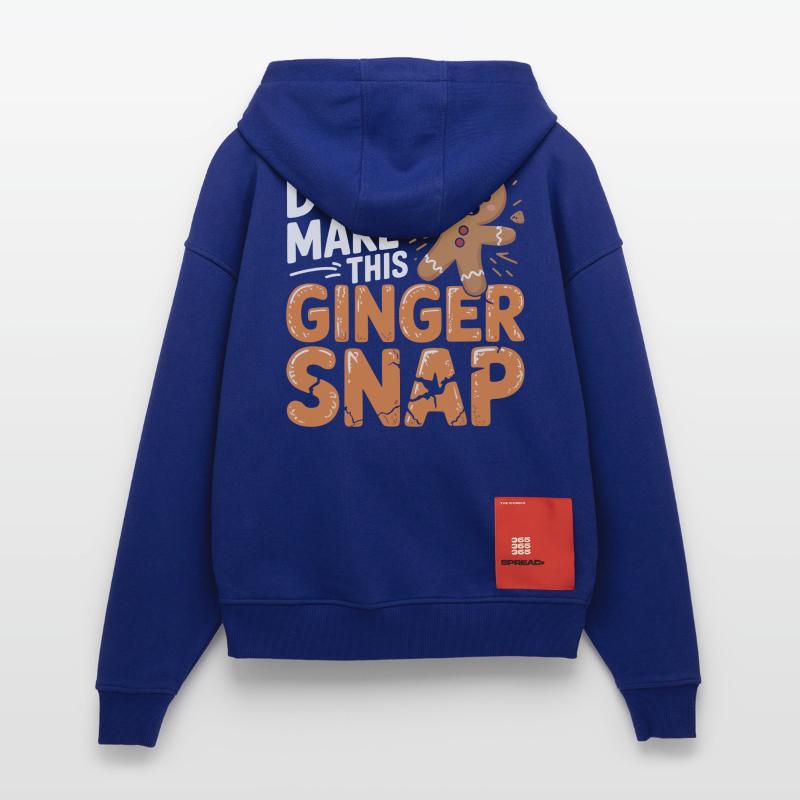 Ne faites pas craquer ce gingembre Veste à capuche bio épaisse oversize fabriqué en UE