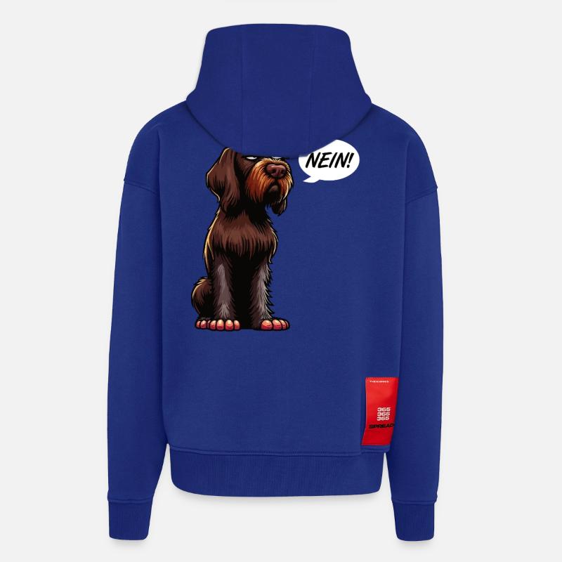 Nein Deutsch Drahthaar Deutsch-Drahthaar Besitzer - Zip Hoodie - made by SPREAD - Iconic Blue