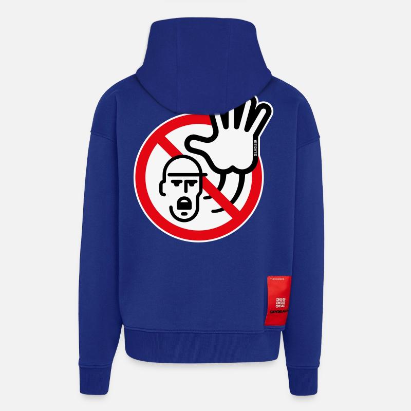 Warnzeichen / Warnung / Verbot (Symbol / 3C) - Zip Hoodie - made by SPREAD - Iconic Blue