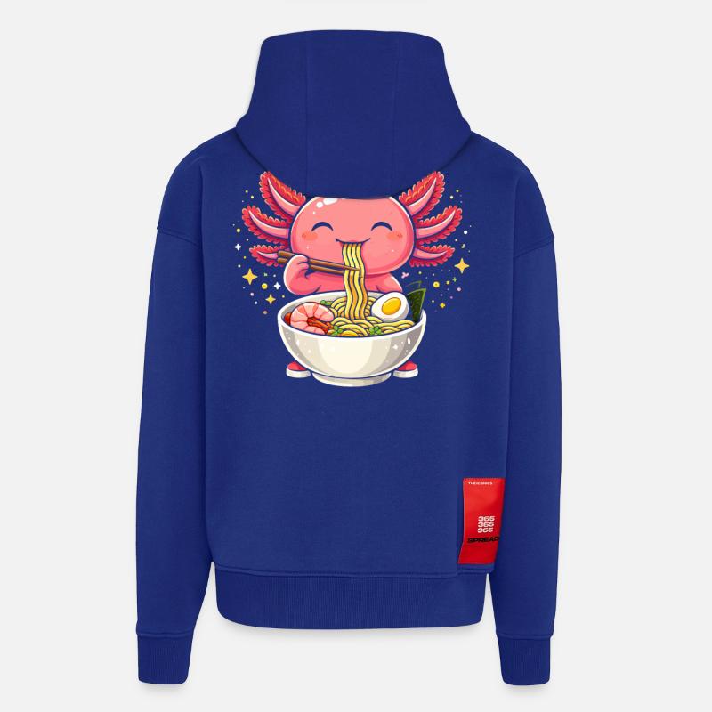 Ramenengelchen mit Nudeln - Zip Hoodie - made by SPREAD - Iconic Blue