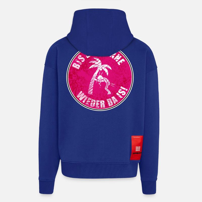 Until the sun is back! - Zip Hoodie - made by SPREAD - Iconic Blue