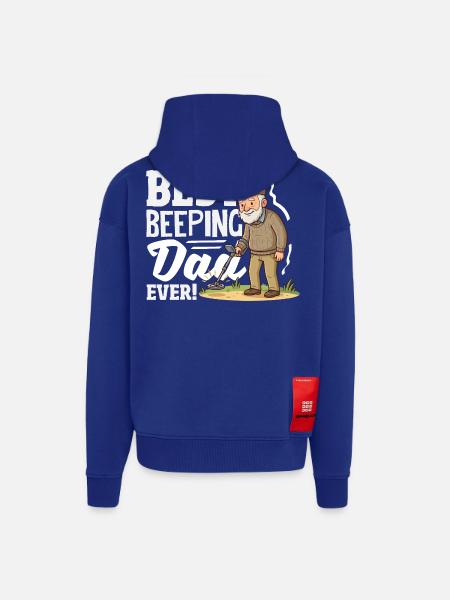 Bester Piepender Papa Sondengänger Spruch - Zip Hoodie - made by SPREAD - Iconic Blue