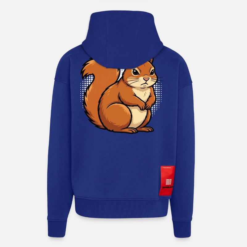 Squirrel Squirrel Squirrel Lover Rodent - Zip Hoodie - made by SPREAD - Iconic Blue