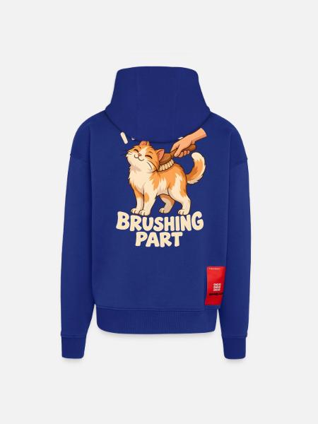 Der Bürstenteil gefällt mir - Zip Hoodie - made by SPREAD - Iconic Blue