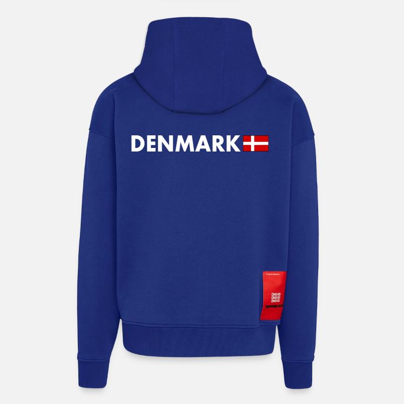 Denmark - Zip Hoodie - made by SPREAD - Iconic Blue