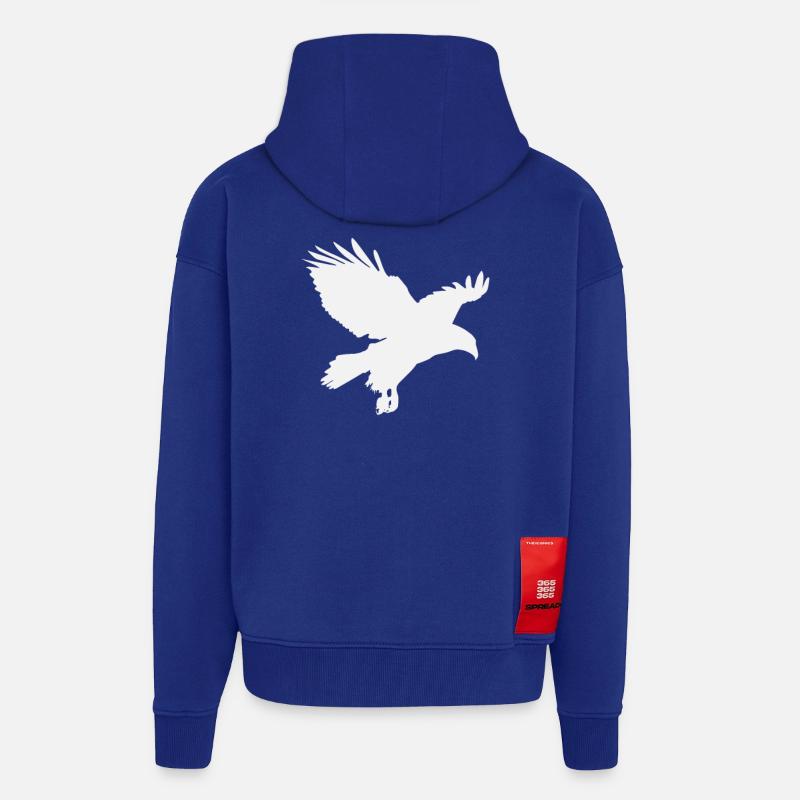 Adler Eagle - Zip Hoodie - made by SPREAD - Iconic Blue