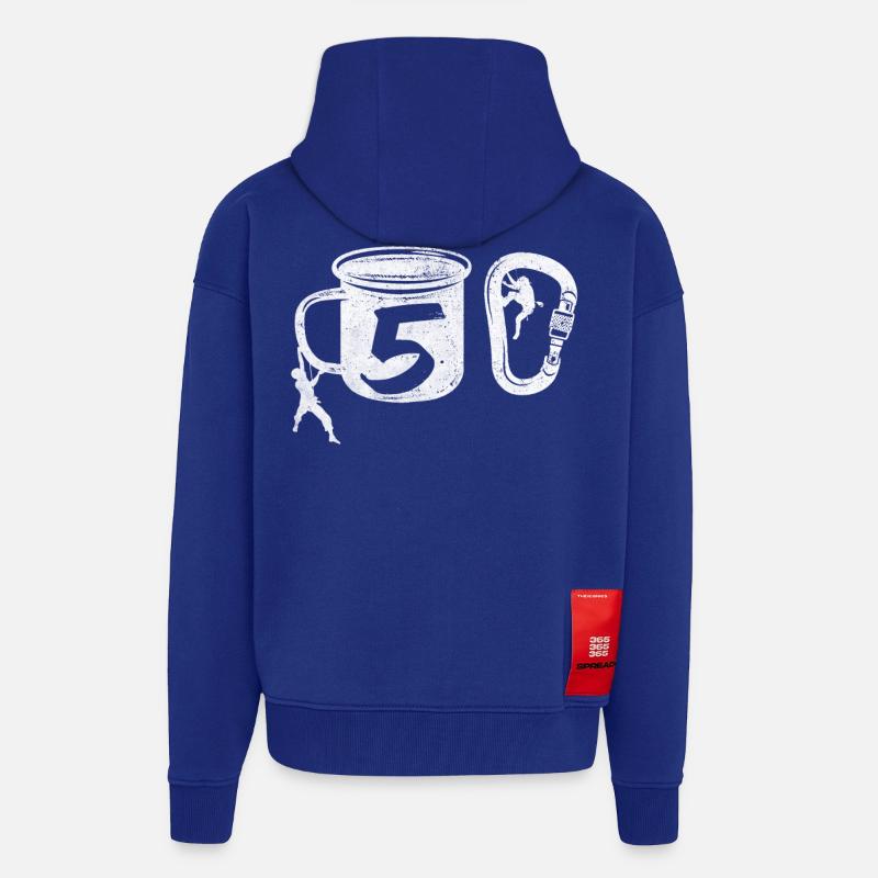 Klettern 50 - Zip Hoodie - made by SPREAD - Iconic Blue
