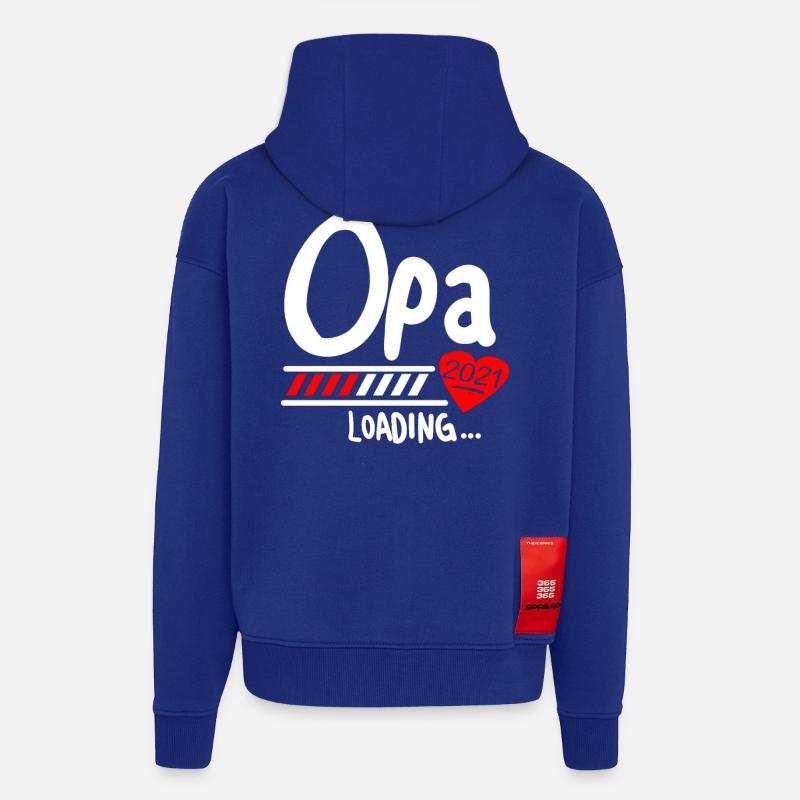 Opa Loading 2021 - Zip Hoodie - made by SPREAD - Iconic Blue