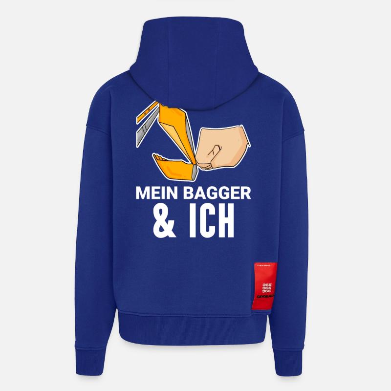 Bagger Baggerfahrer Spruch - Zip Hoodie - made by SPREAD - Iconic Blue