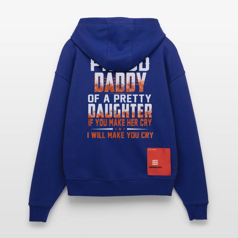 Ich bin ein stolzer Papa oder eine hübsche Tochter Zip Hoodie - made by SPREAD