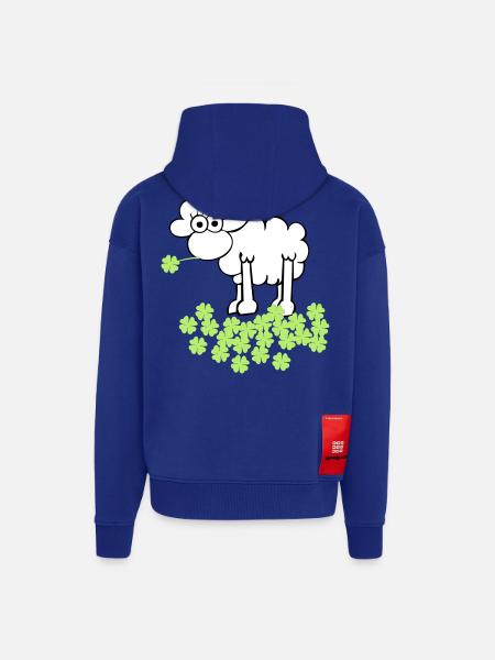 st. Patrick's sheep - Zip Hoodie - made by SPREAD - Iconic Blue
