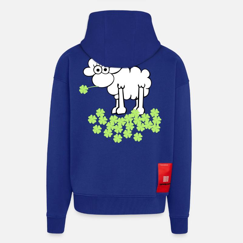 st. Patricks schaf - Zip Hoodie - made by SPREAD - Iconic Blue