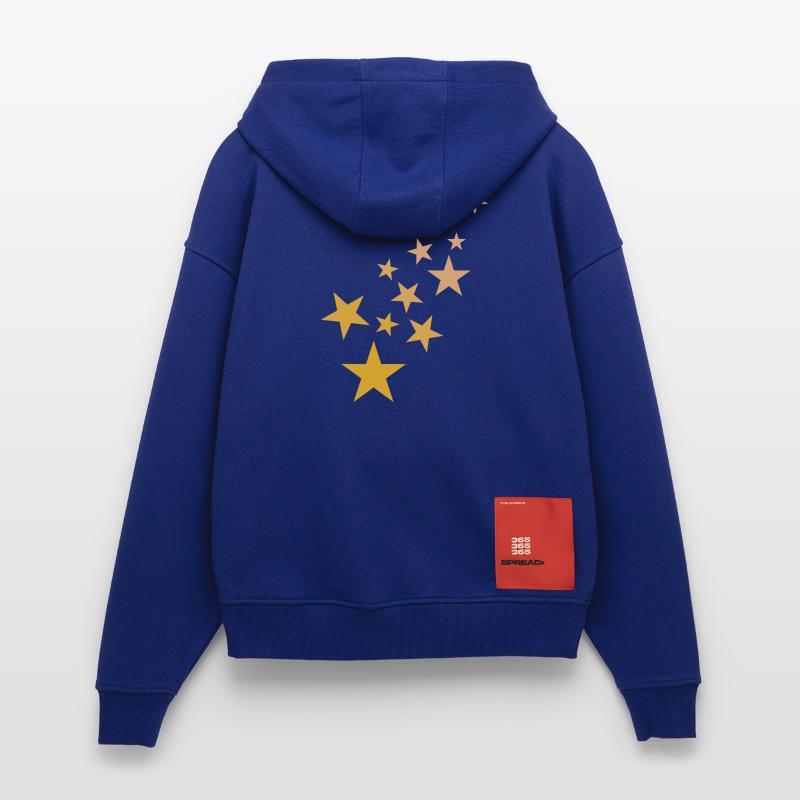 Star asterisk pattern starry sky Zip Hoodie - made by SPREAD