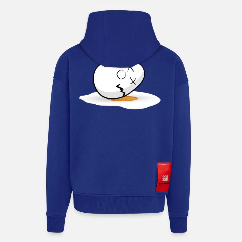Happy Easter easter egg - Zip Hoodie - made by SPREAD - Iconic Blue