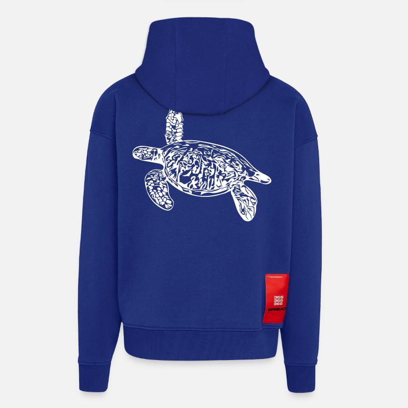 Schildkröte - Vector Design - Zip Hoodie - made by SPREAD - Iconic Blue
