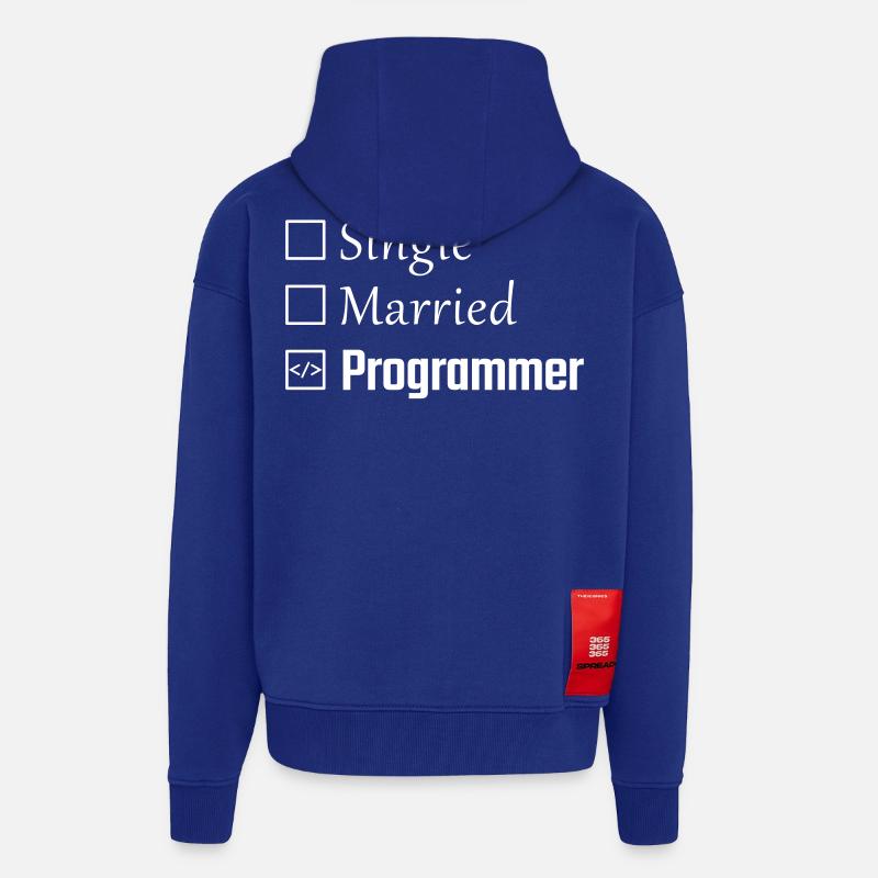 Single, verheiratet, Programmierer - Zip Hoodie - made by SPREAD - Iconic Blue
