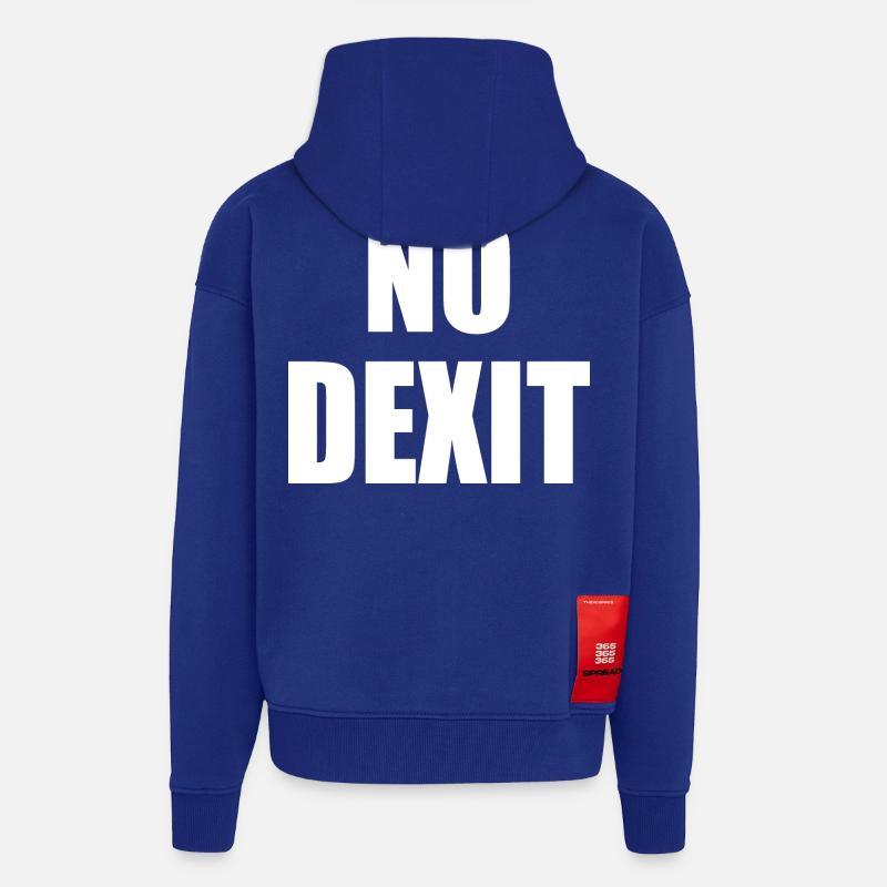 No dexit - Zip Hoodie - made by SPREAD - Iconic Blue