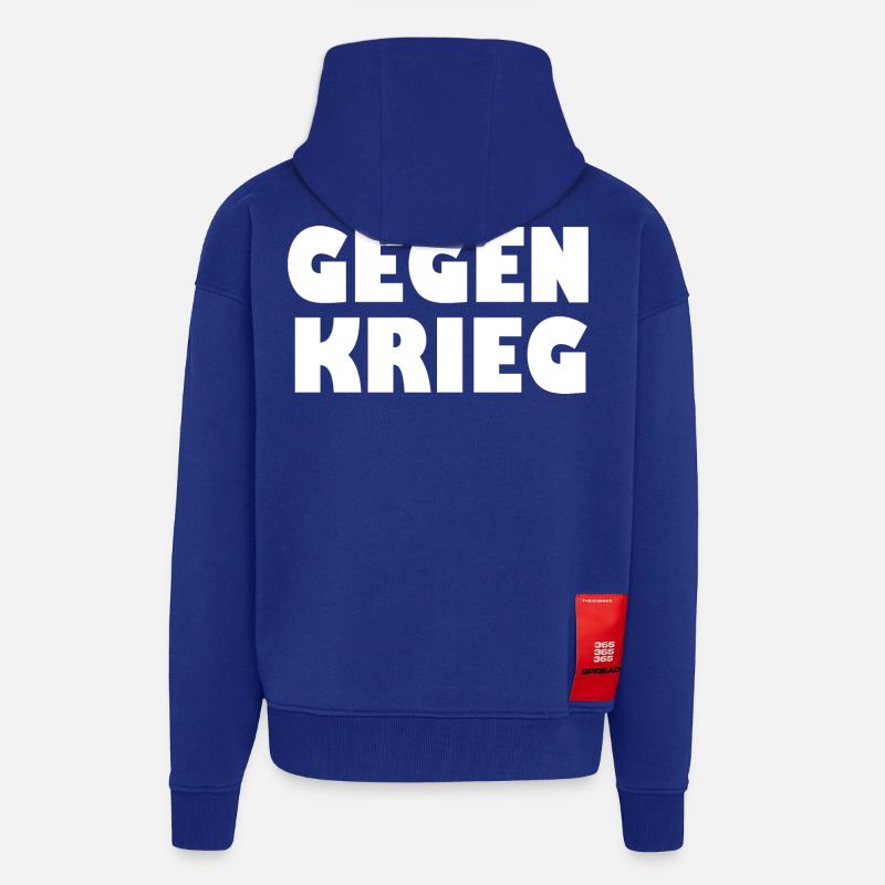 Gegen krieg - Zip Hoodie - made by SPREAD - Iconic Blue