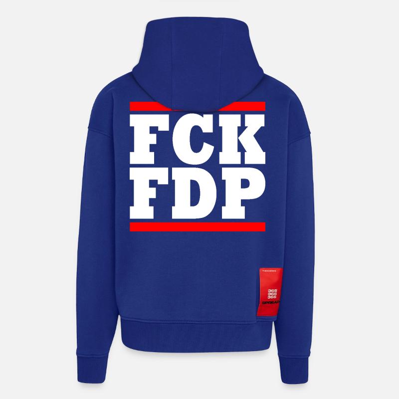 Fck fdp - Zip Hoodie - made by SPREAD - Iconic Blue