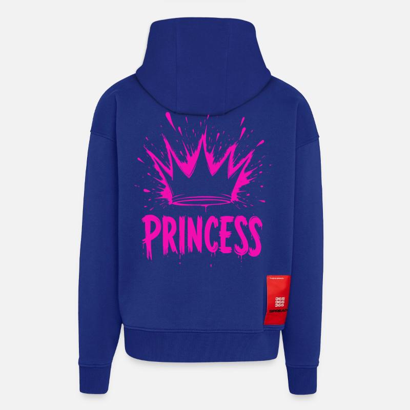 Prinzessin Krone Splash - Zip Hoodie - made by SPREAD - Iconic Blue