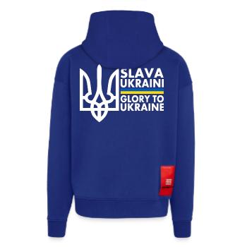 Slava ukraini - Zip Hoodie - made by SPREAD - Iconic Blue - Hinten