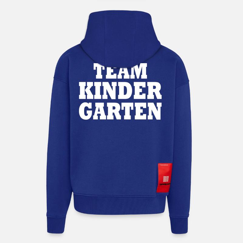 Team kindergarten - Zip Hoodie - made by SPREAD - Iconic Blue