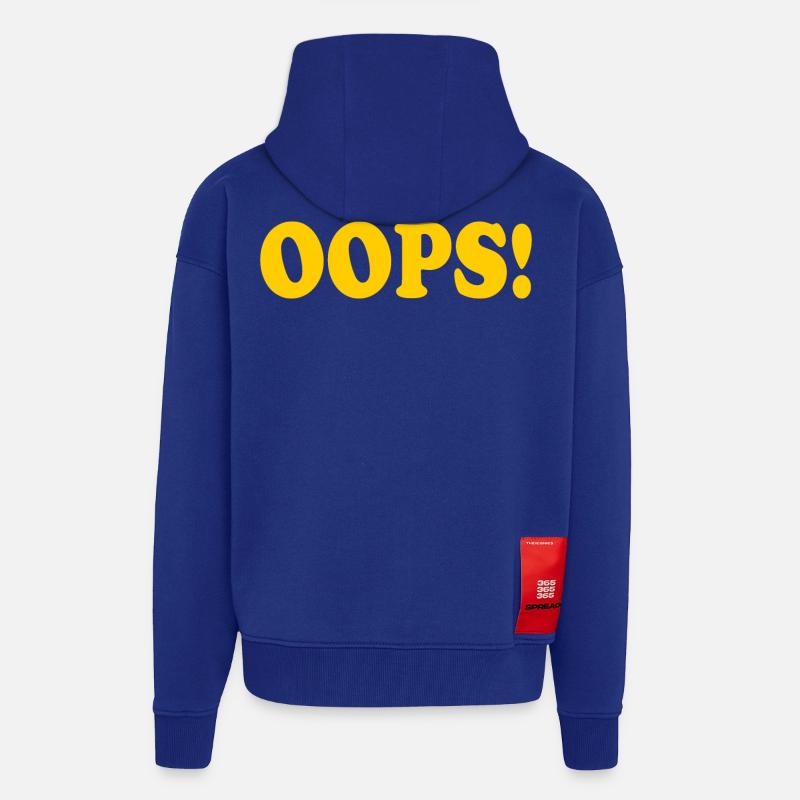 Oops - Zip Hoodie - made by SPREAD - Iconic Blue