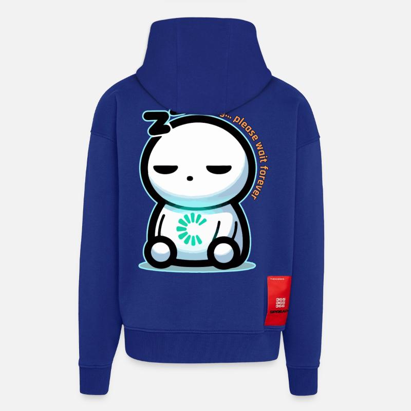 Forever Loading Sleepy Mascot - Zip Hoodie - made by SPREAD - Iconic Blue