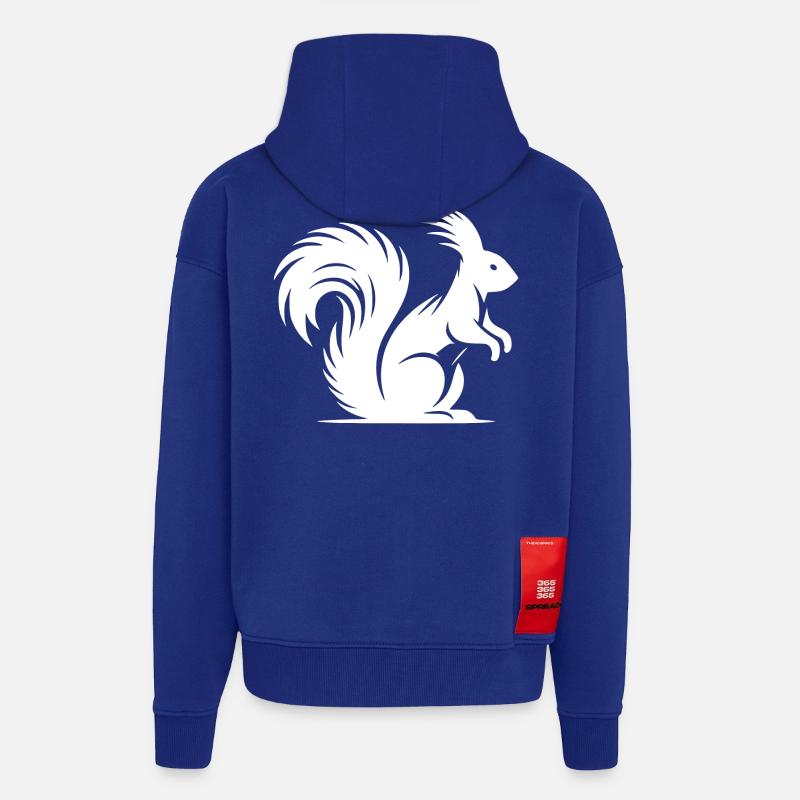 Putziges Eichhörnchen mit buschigem Schwanz - Zip Hoodie - made by SPREAD - Iconic Blue