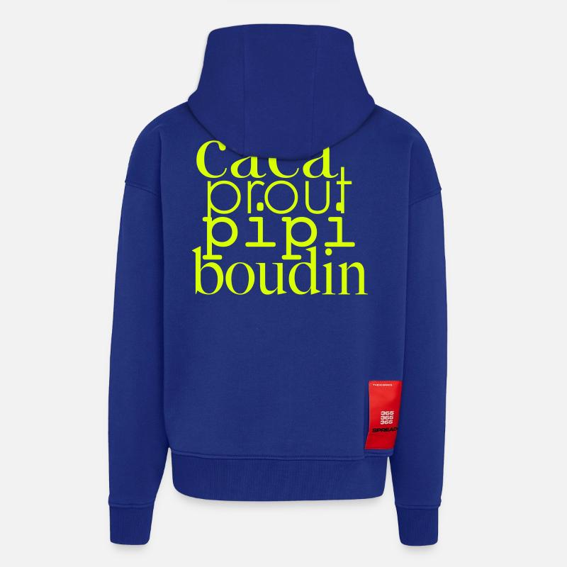 CACA prout Spule Pee - Zip Hoodie - made by SPREAD - Iconic Blue
