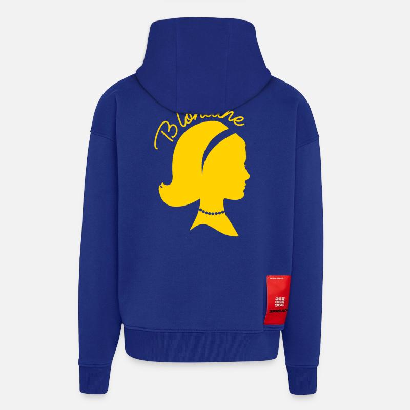 BLONDINE Design Tshirt Geschenk - Zip Hoodie - made by SPREAD - Iconic Blue