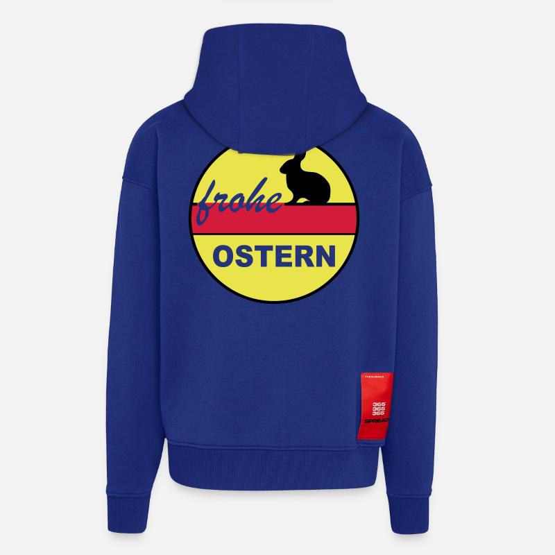 Frohe Ostern 3c - Zip Hoodie - made by SPREAD - Iconic Blue