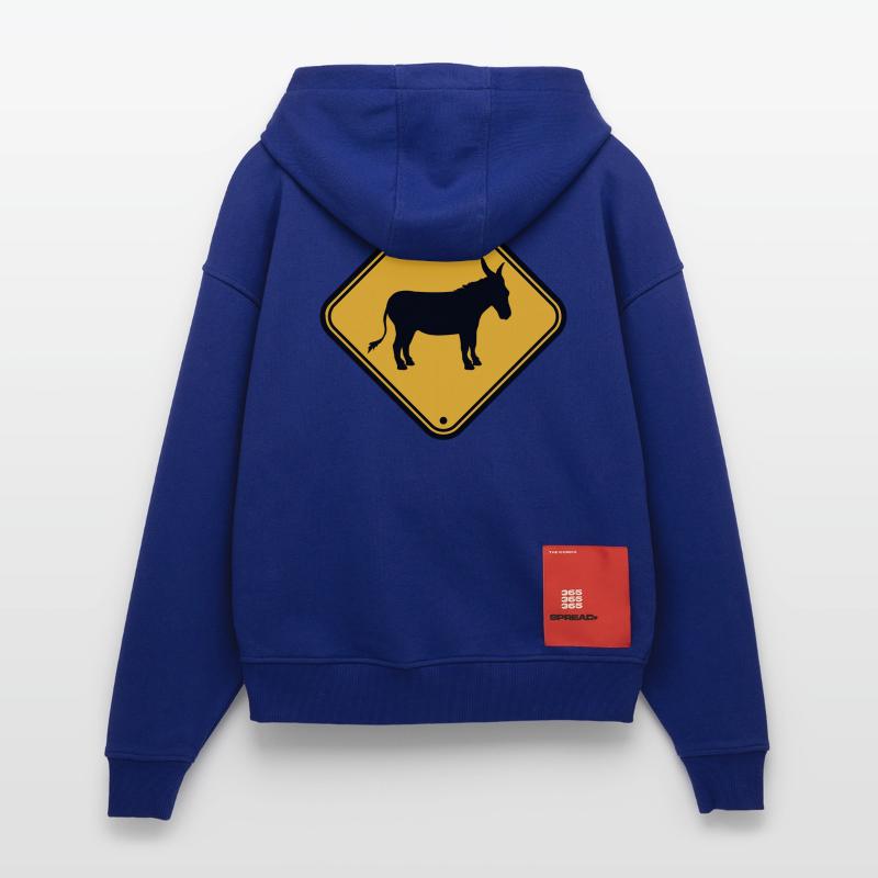 Remarque danger signe avertissement attention précaution ese Veste à capuche bio épaisse oversize fabriqué en UE