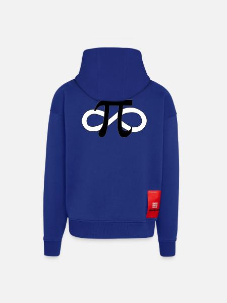 L’infini - Veste à capuche bio épaisse oversize fabriqué en UE - Iconic Blue